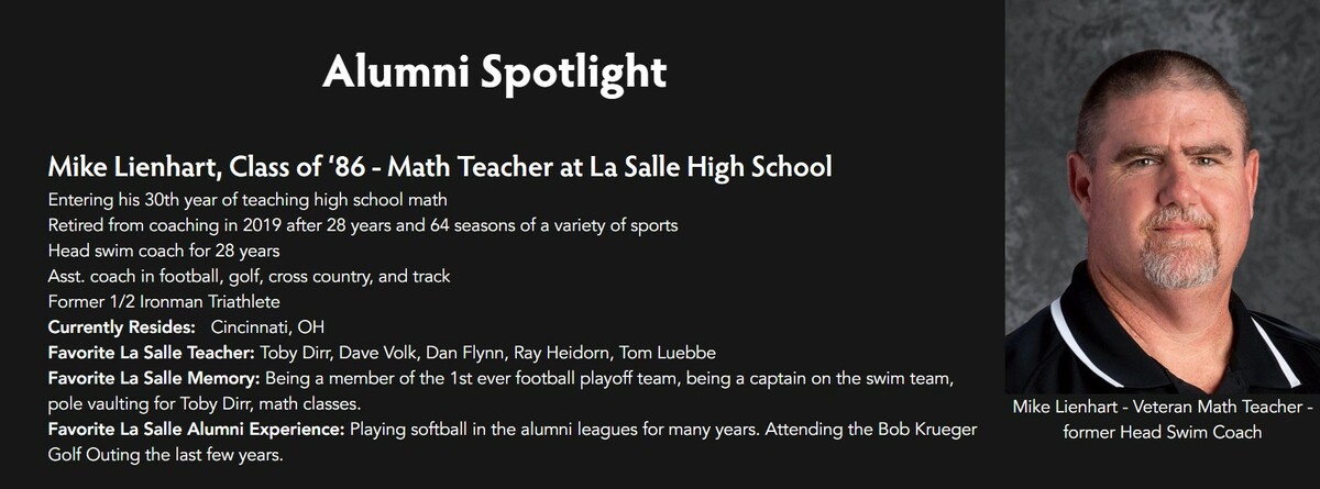 Alumni Spotlight - Mike Lienhart '86